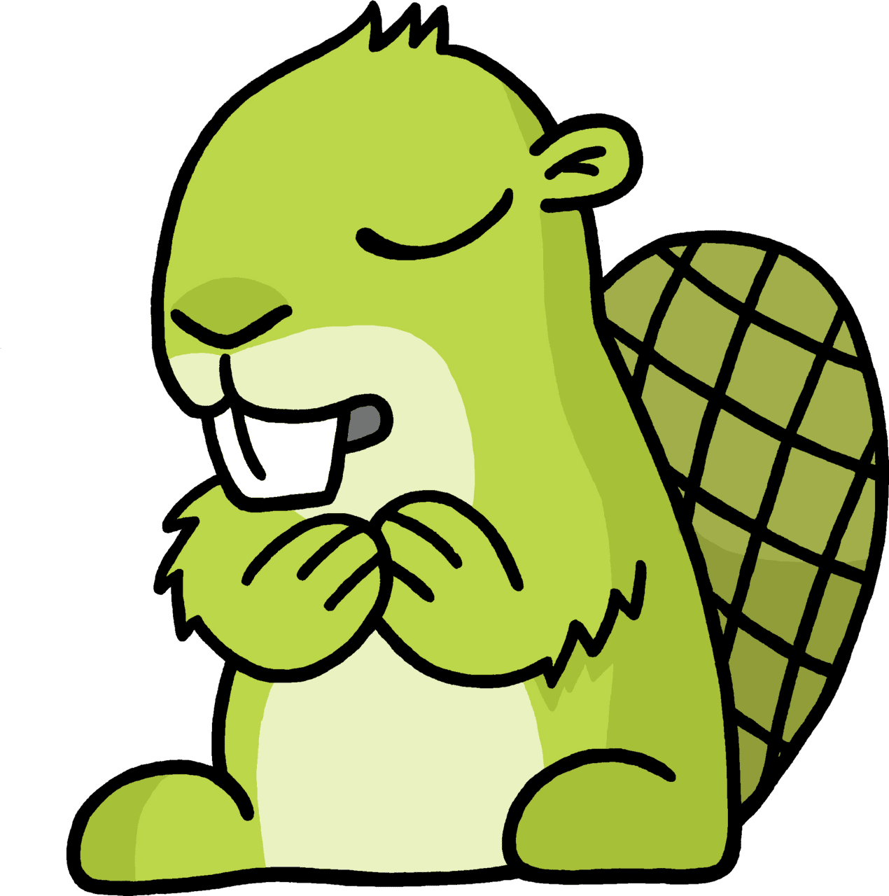 Adsy beaver clipart image with no background