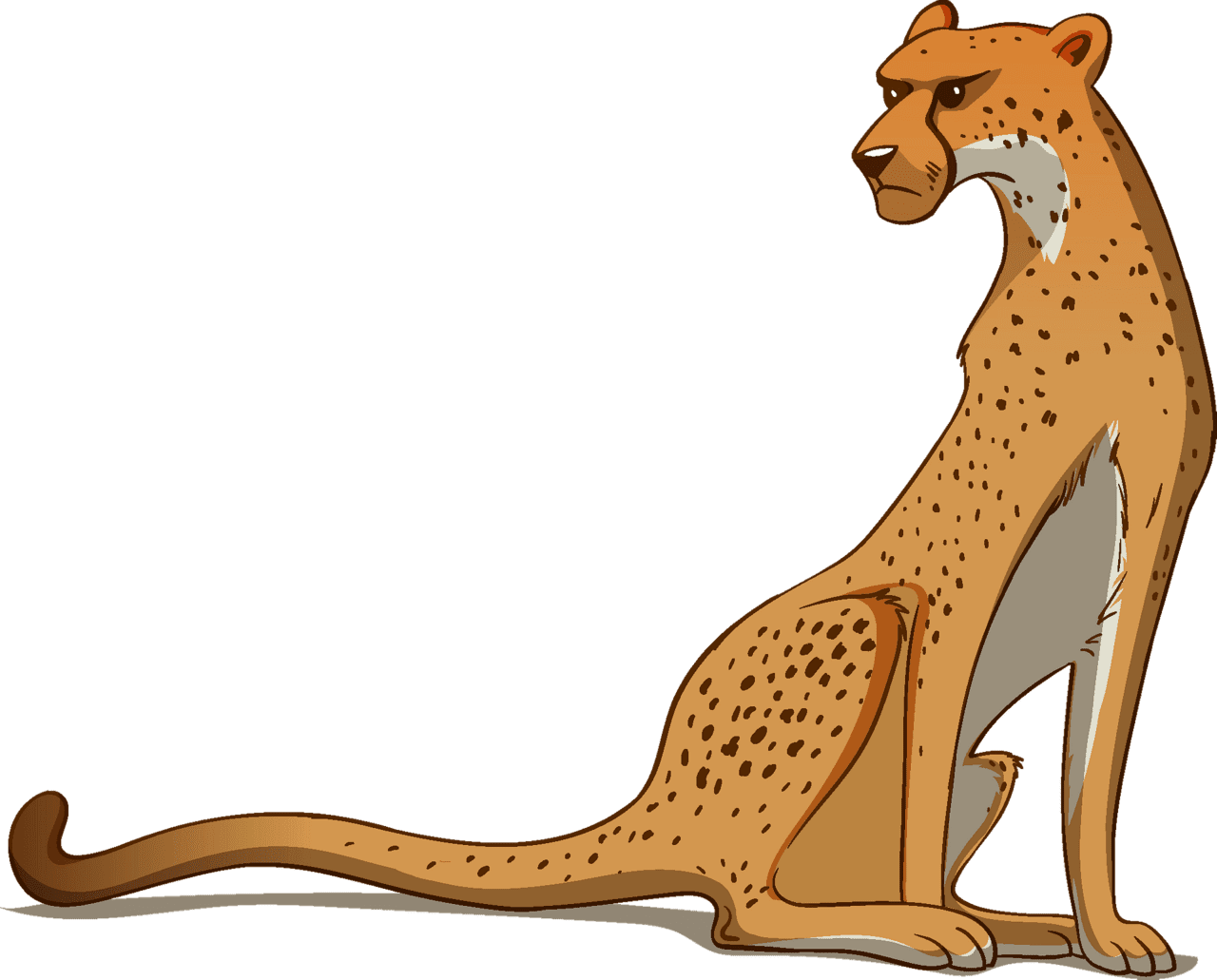 Cheetah vector clipart images 4