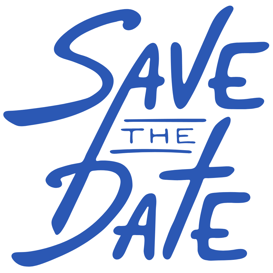 Save the date hope and resilience annual event clipart vector