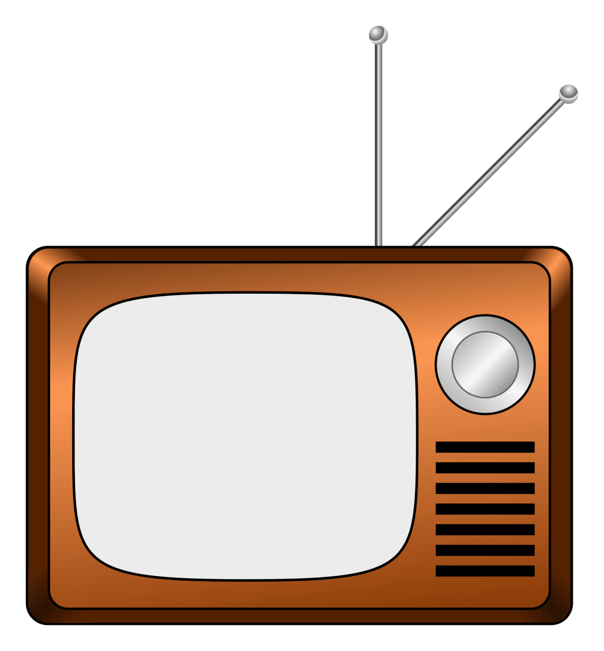 Old television image cc library clipart