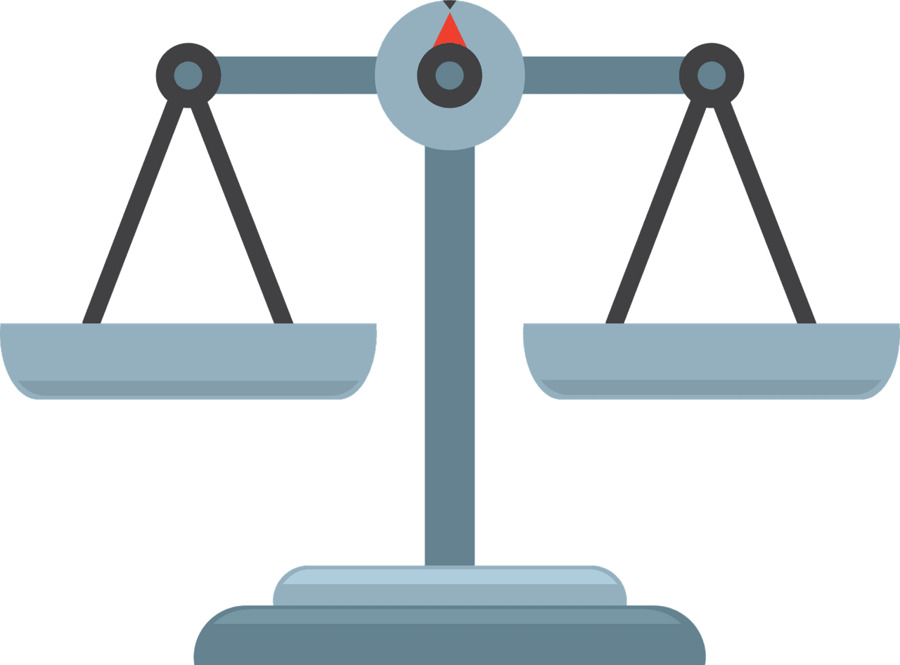 Balance scale vector clipart images 3