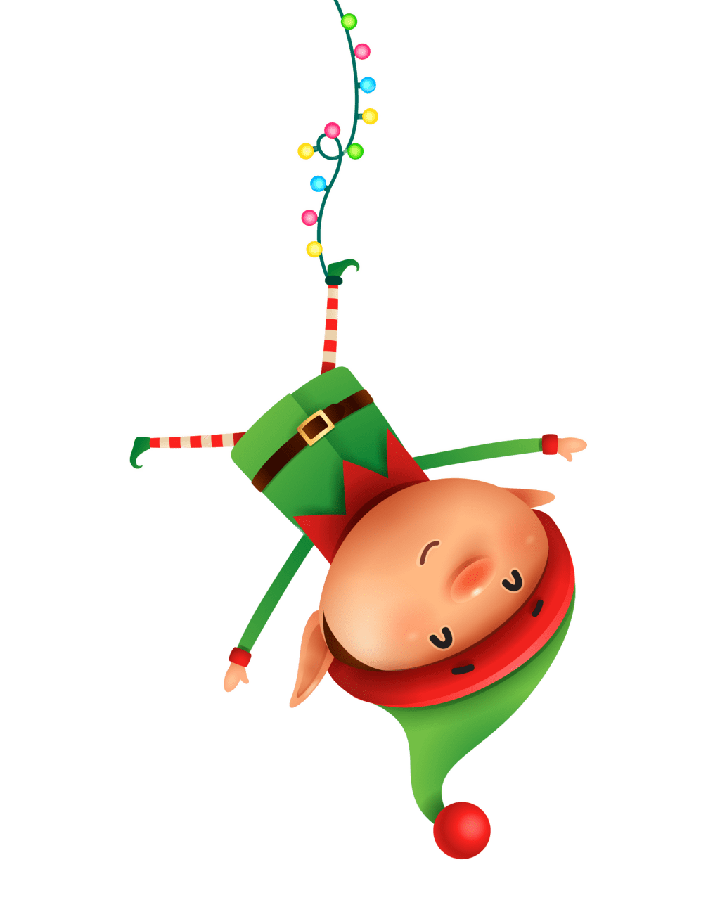 Elf the shelf holidays clipart image