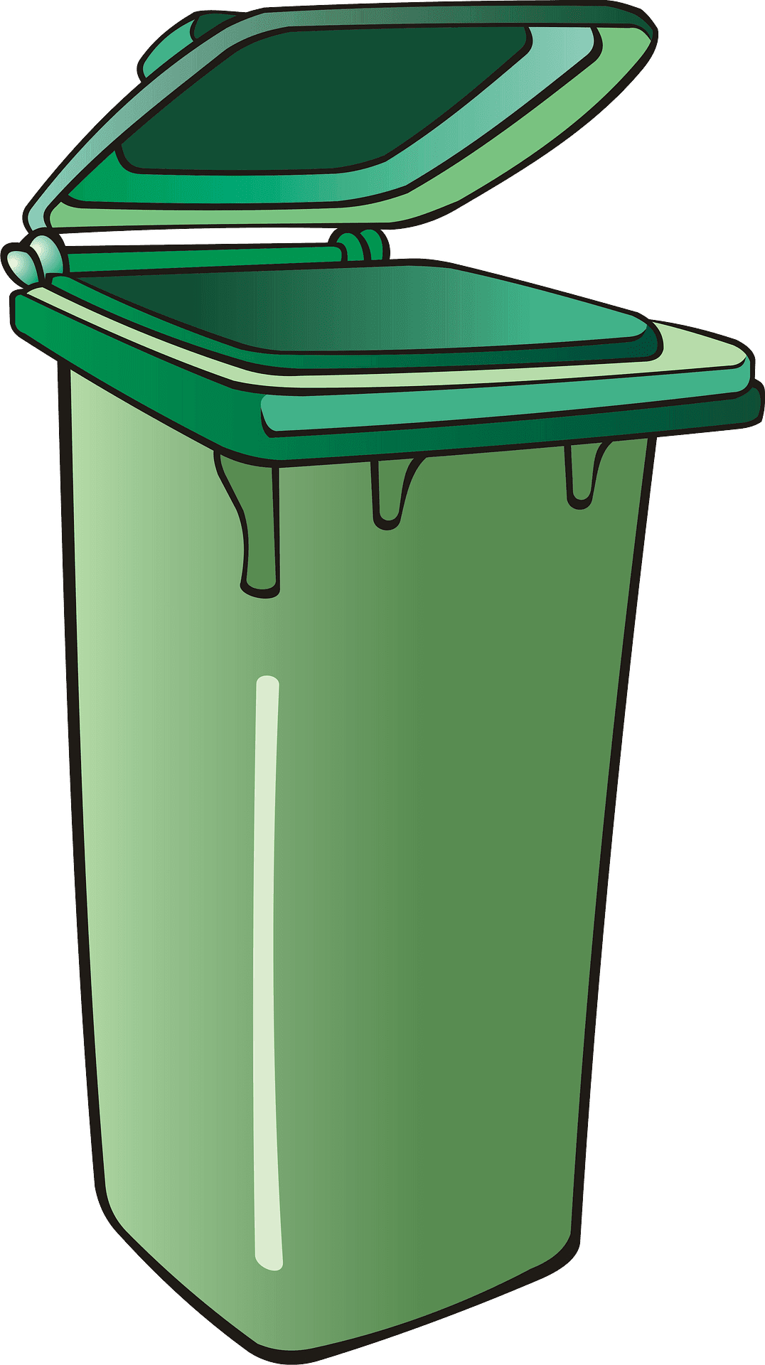 Garbage can trash vector clipart images 2