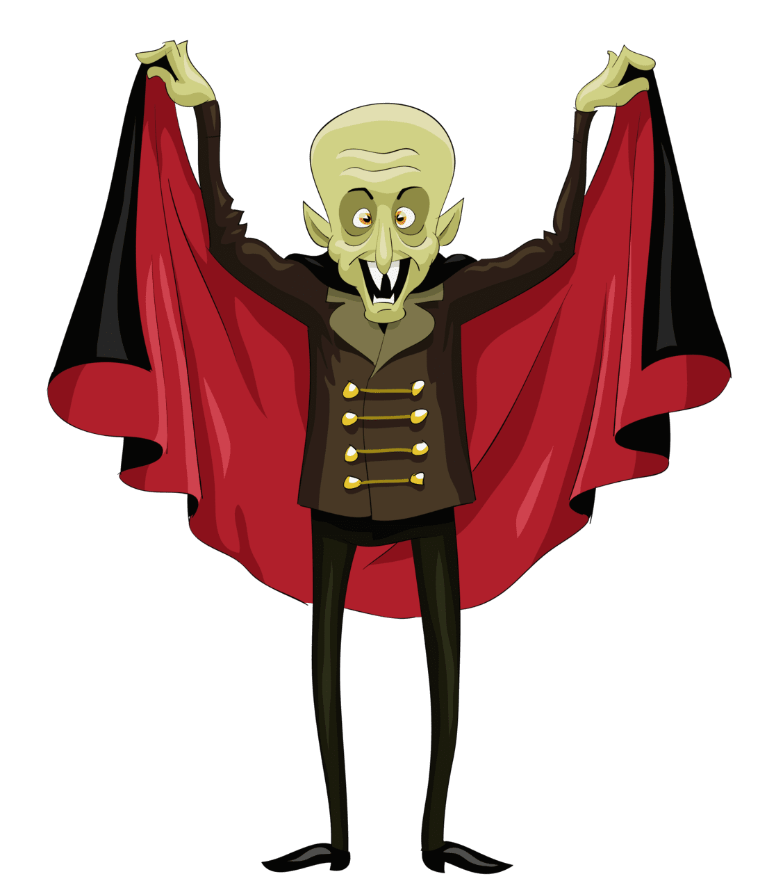 Halloween ugly vampire clipart free