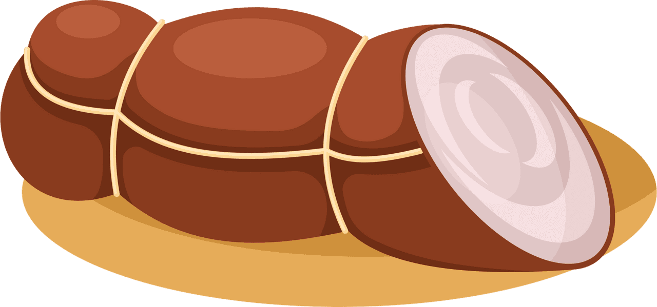 Ham food vector clipart images