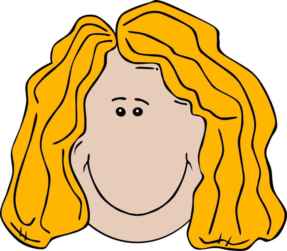 Hair clipart image lady face cartoon id