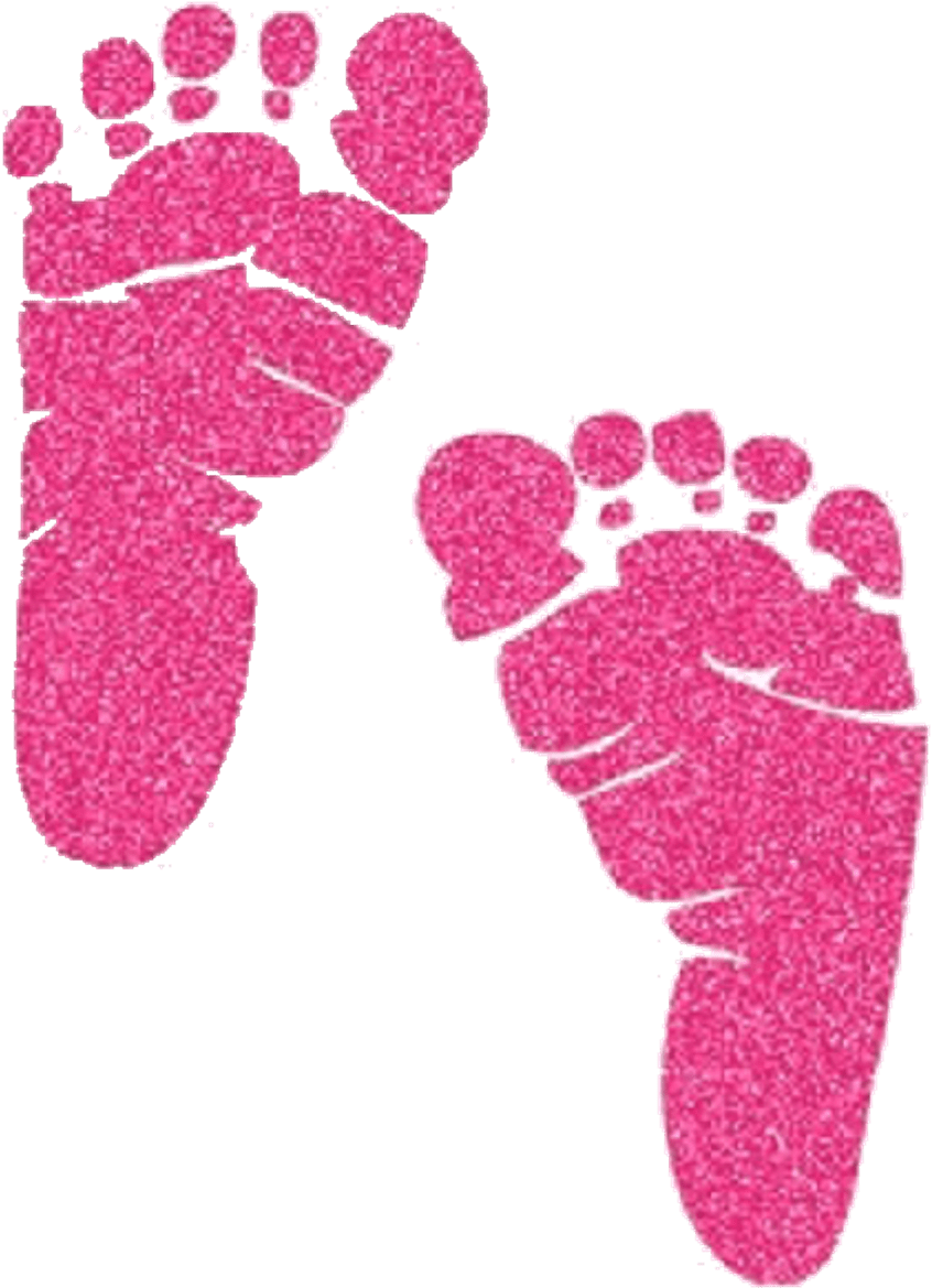 Clipart library pink baby footprint image with no background