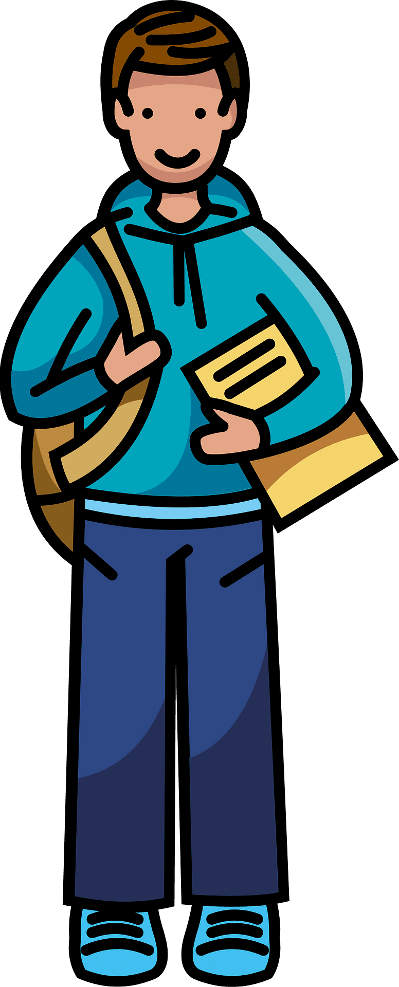 College student vector clipart images 5