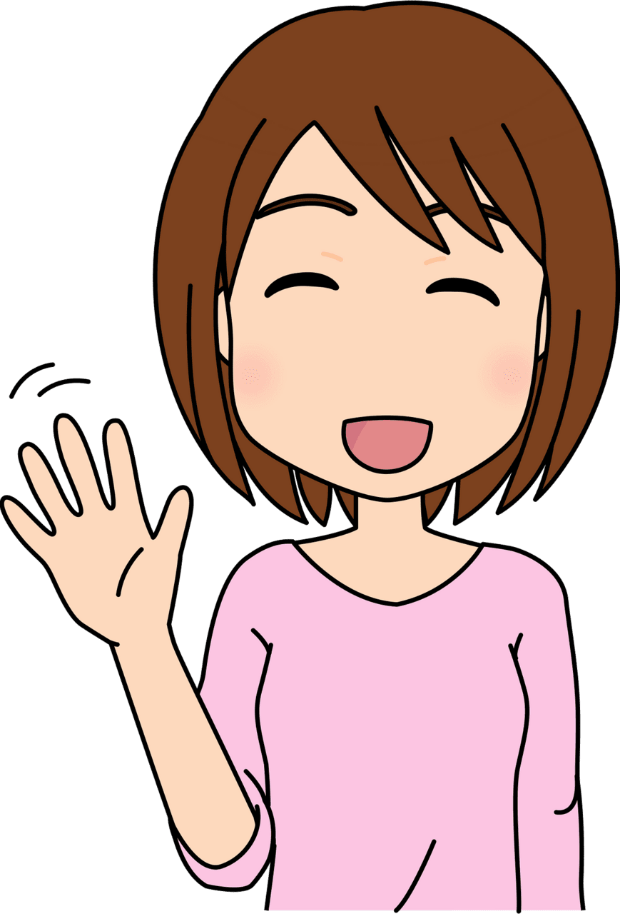 Woman is waving good bye vector clipart images creazilla