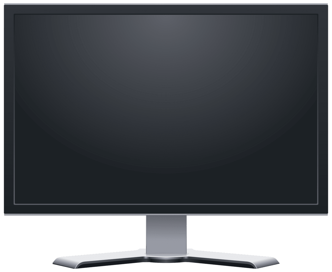 Television lcd monitor clipart logo