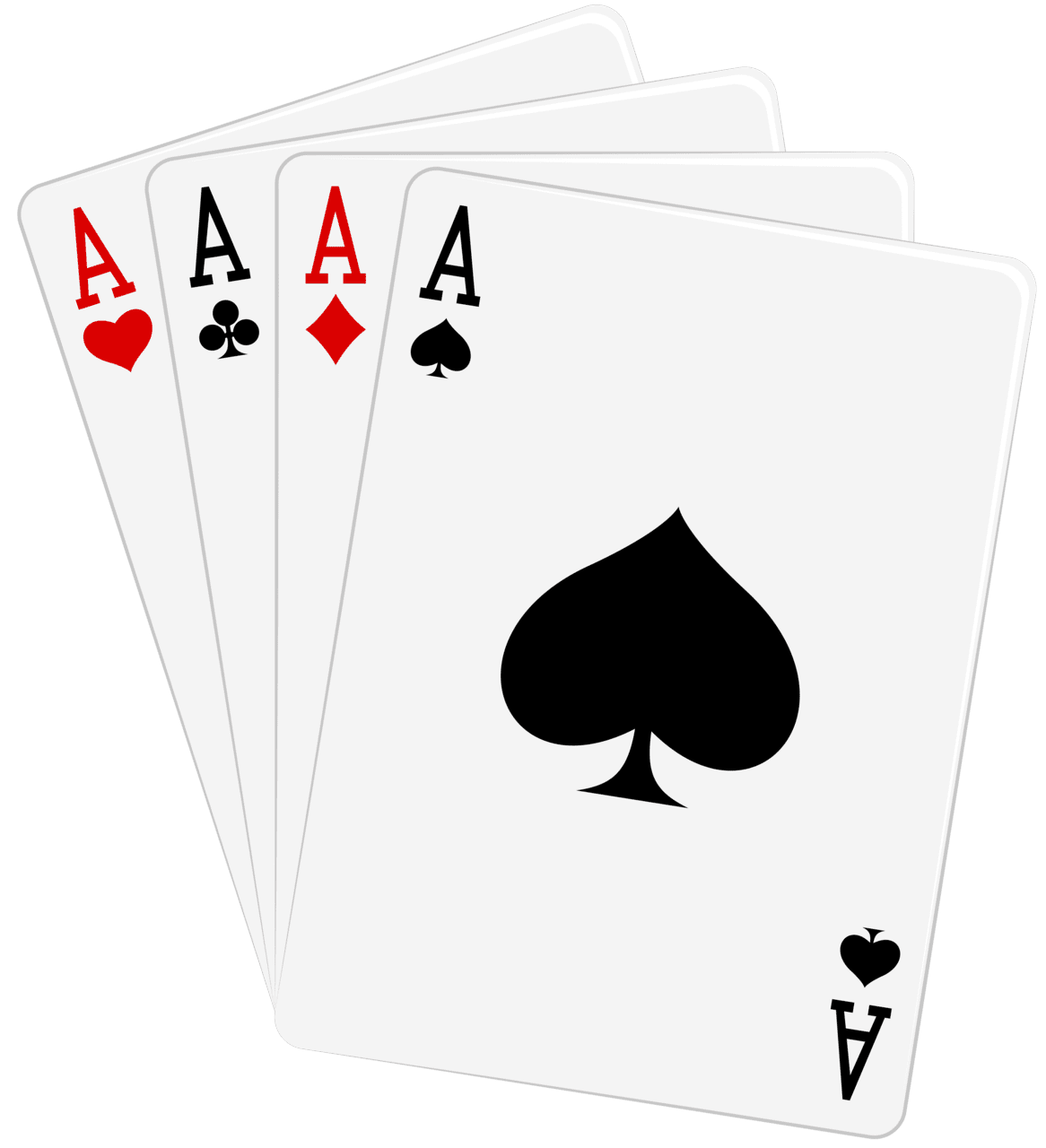 Four aces cards clipart best free