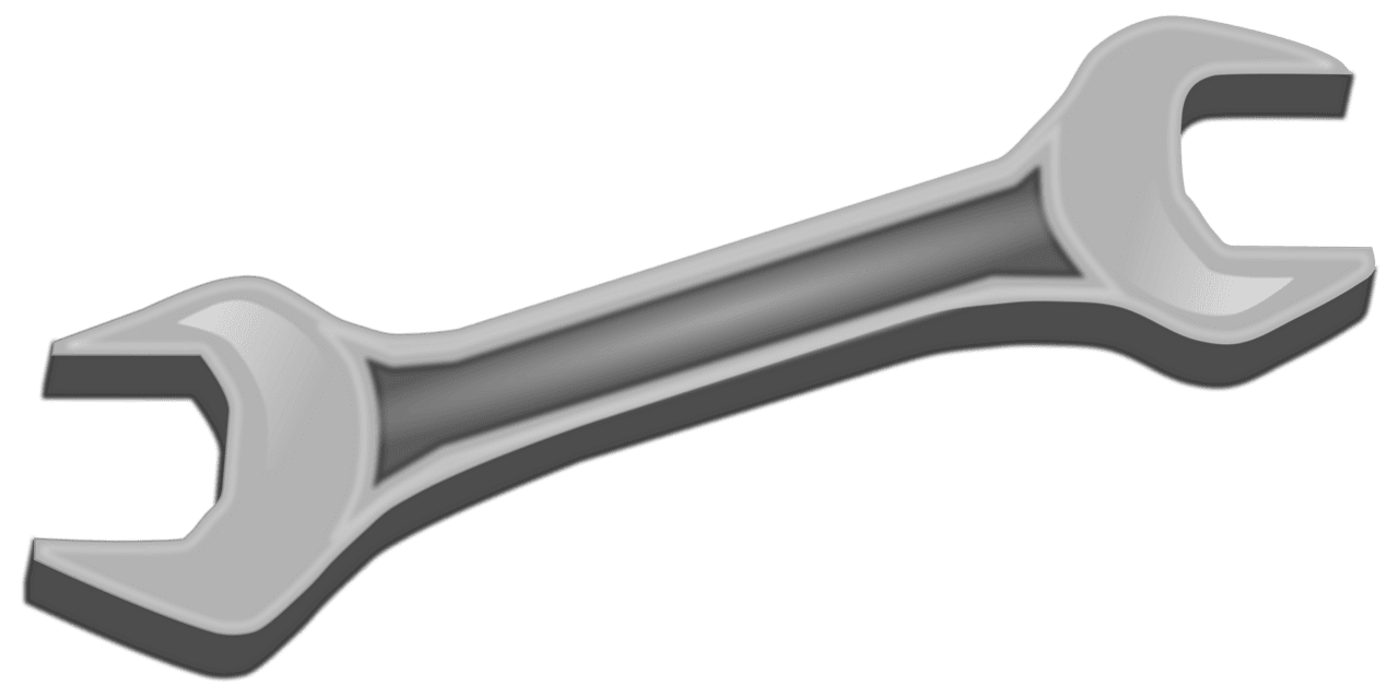 Small wrench vector clipart images