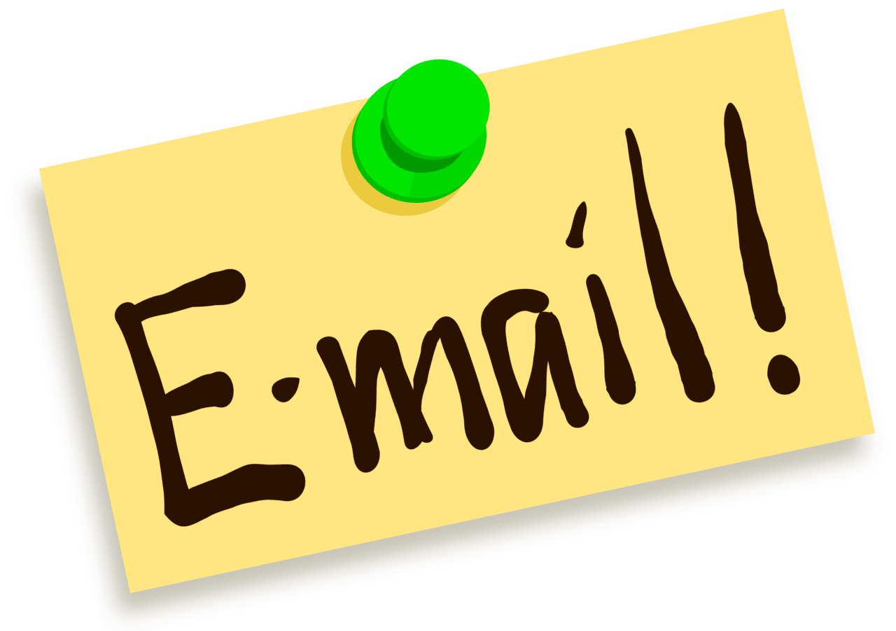 Thumbtack note email vector clipart images