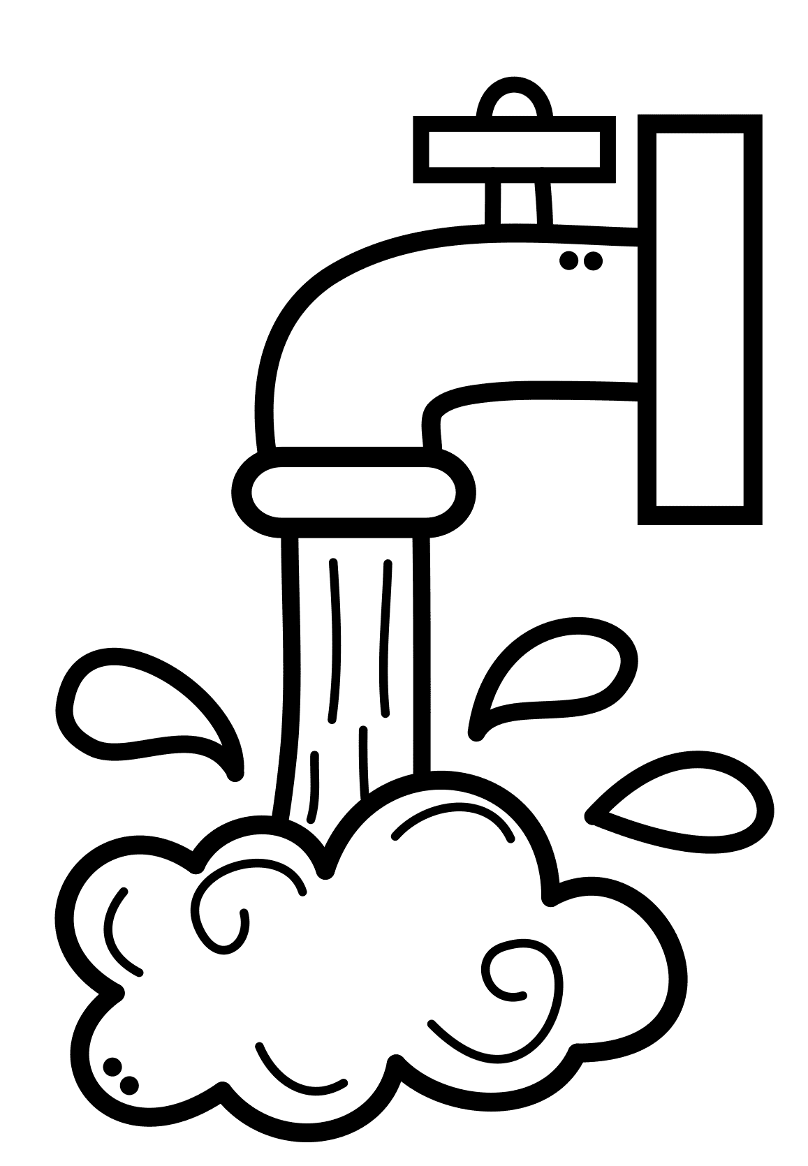 Washing hands pin page clipart image 3