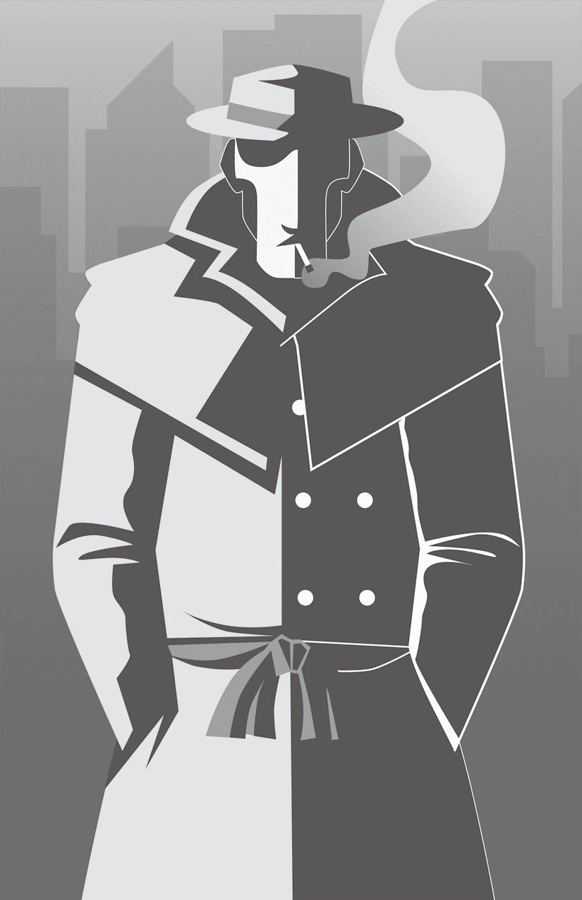 Noir detective by hanyuse deviantart clipart image