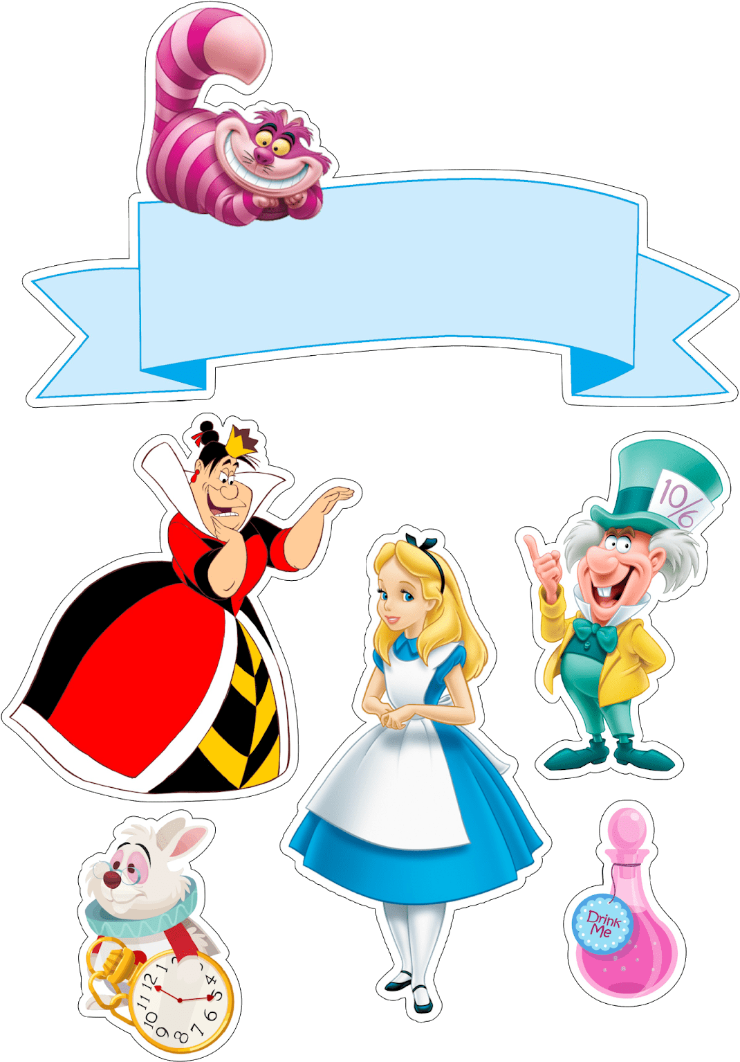 Mad hatters hatter tea alice in wonderland clipart full ea background