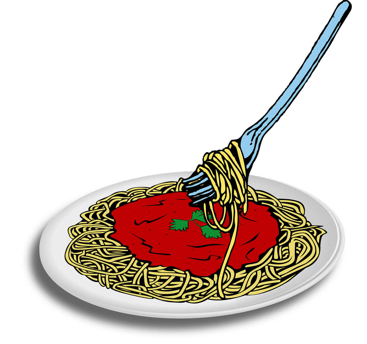 Spaghetti vector art graphics clipart