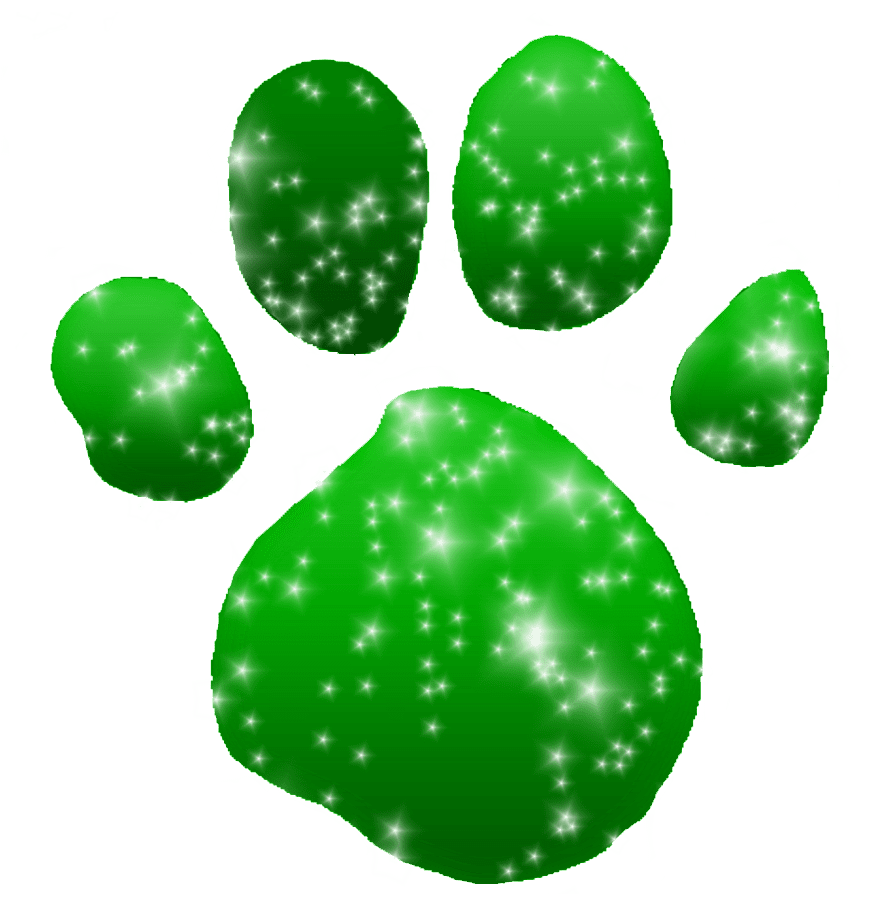 Dog paw pin page clipart background 2