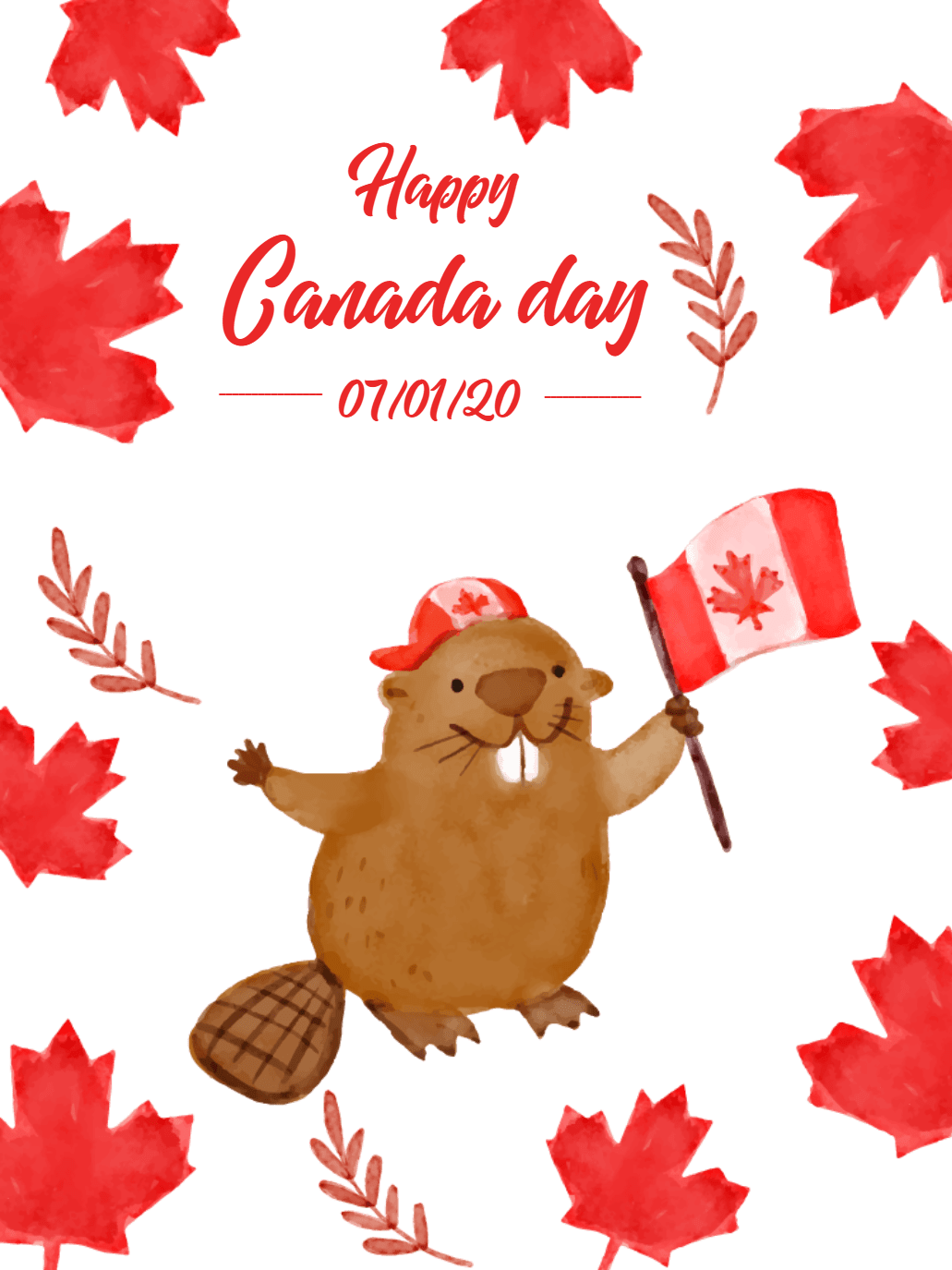 Beaver posts to canada day celebration clipart free