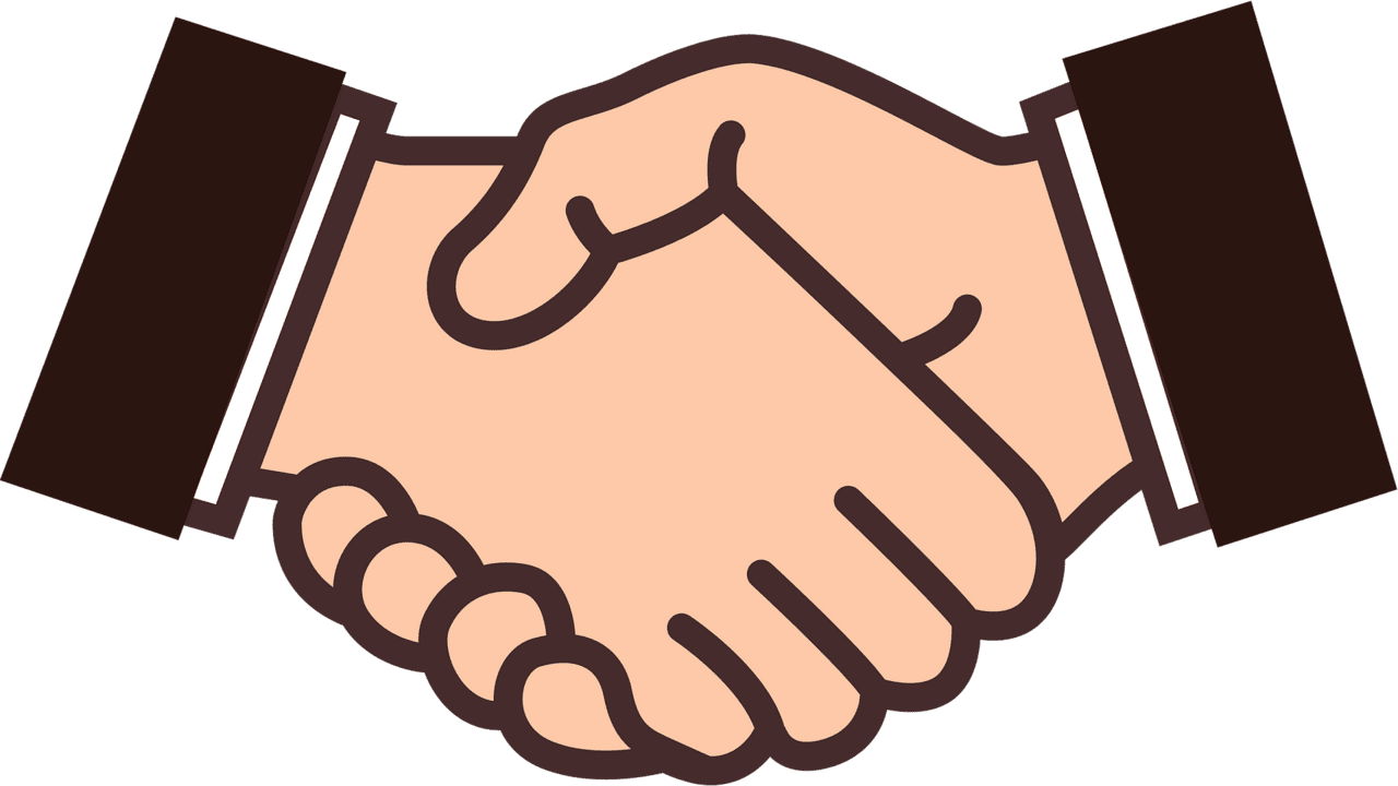 Hand shake hands vector clipart images