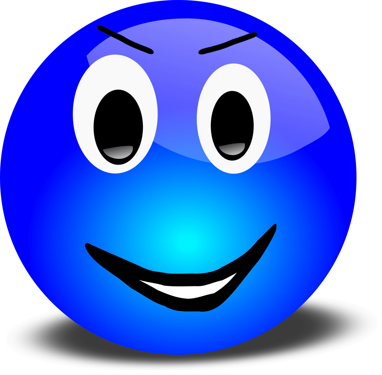 Emoji smiley looking happy clipart picture