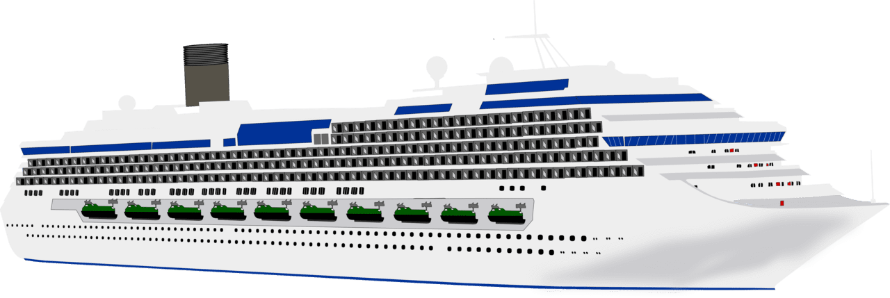 Cruise ship ocean liner vector clipart images