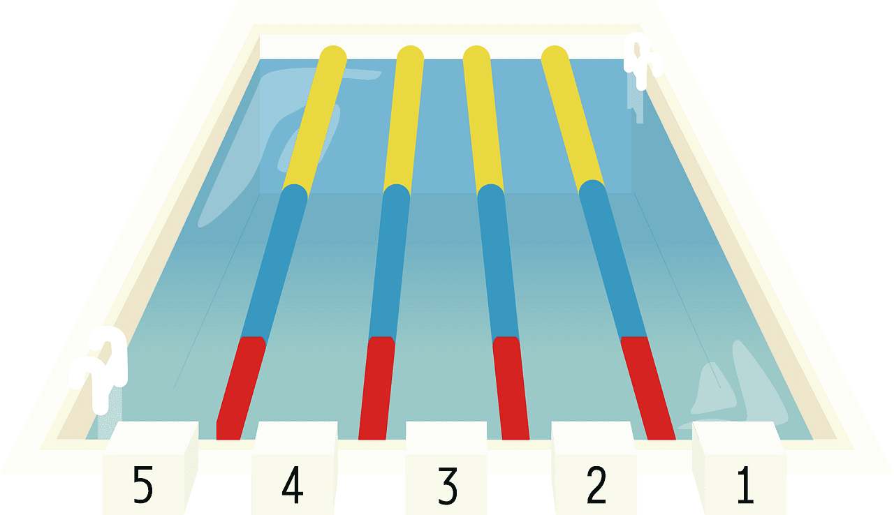 Swimming pool vector clipart images 5