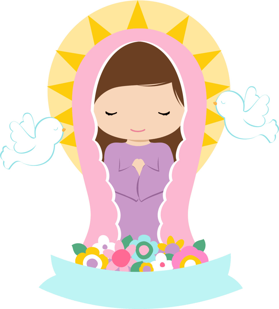 Baptism clipart de virgencitas plis background