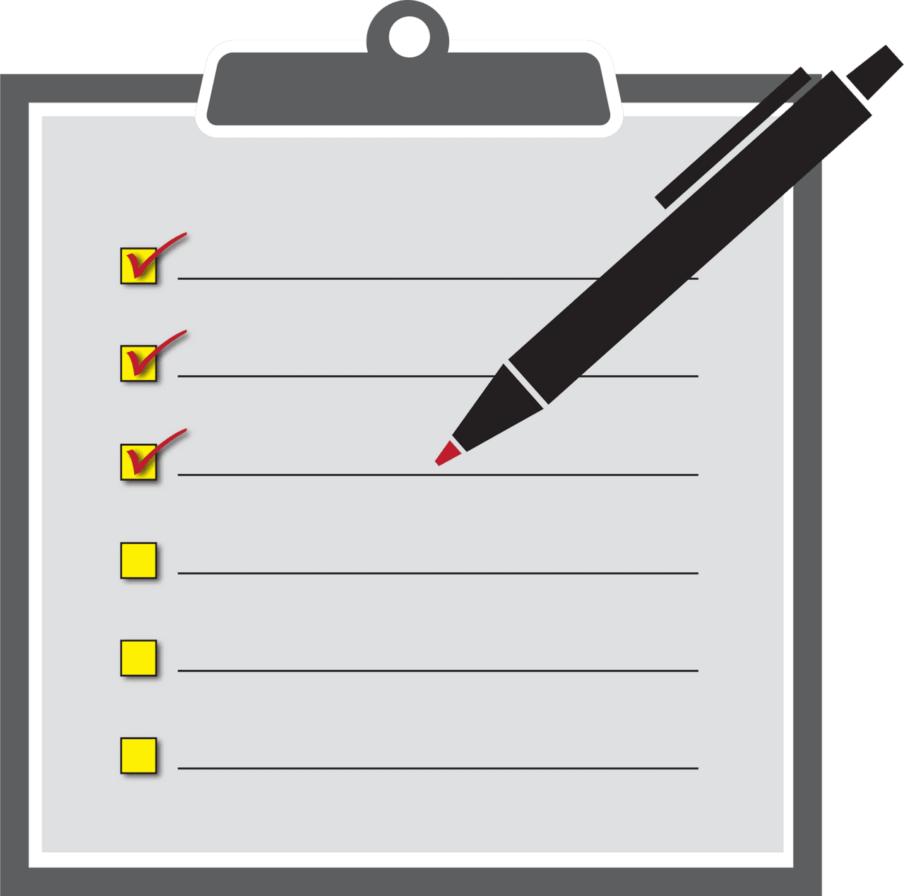 Checklist vector clipart images