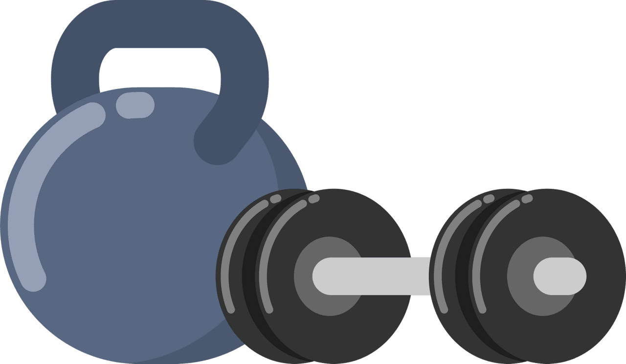 Dumbbell weights vector clipart images