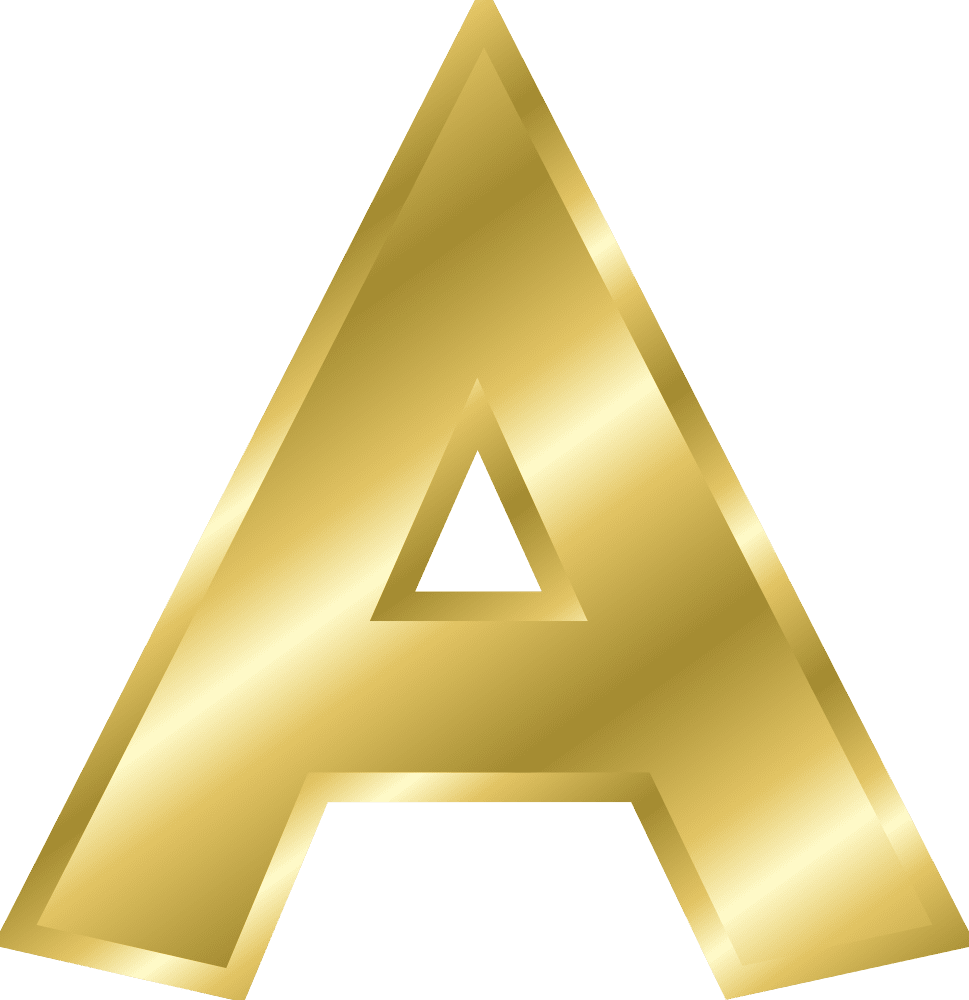 Labels clipart effect letters alphabet gold free