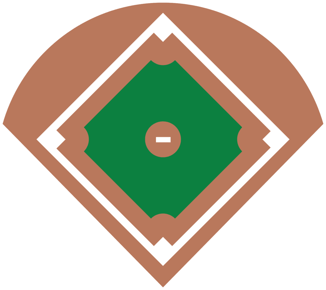 Baseball field diamond clipart image