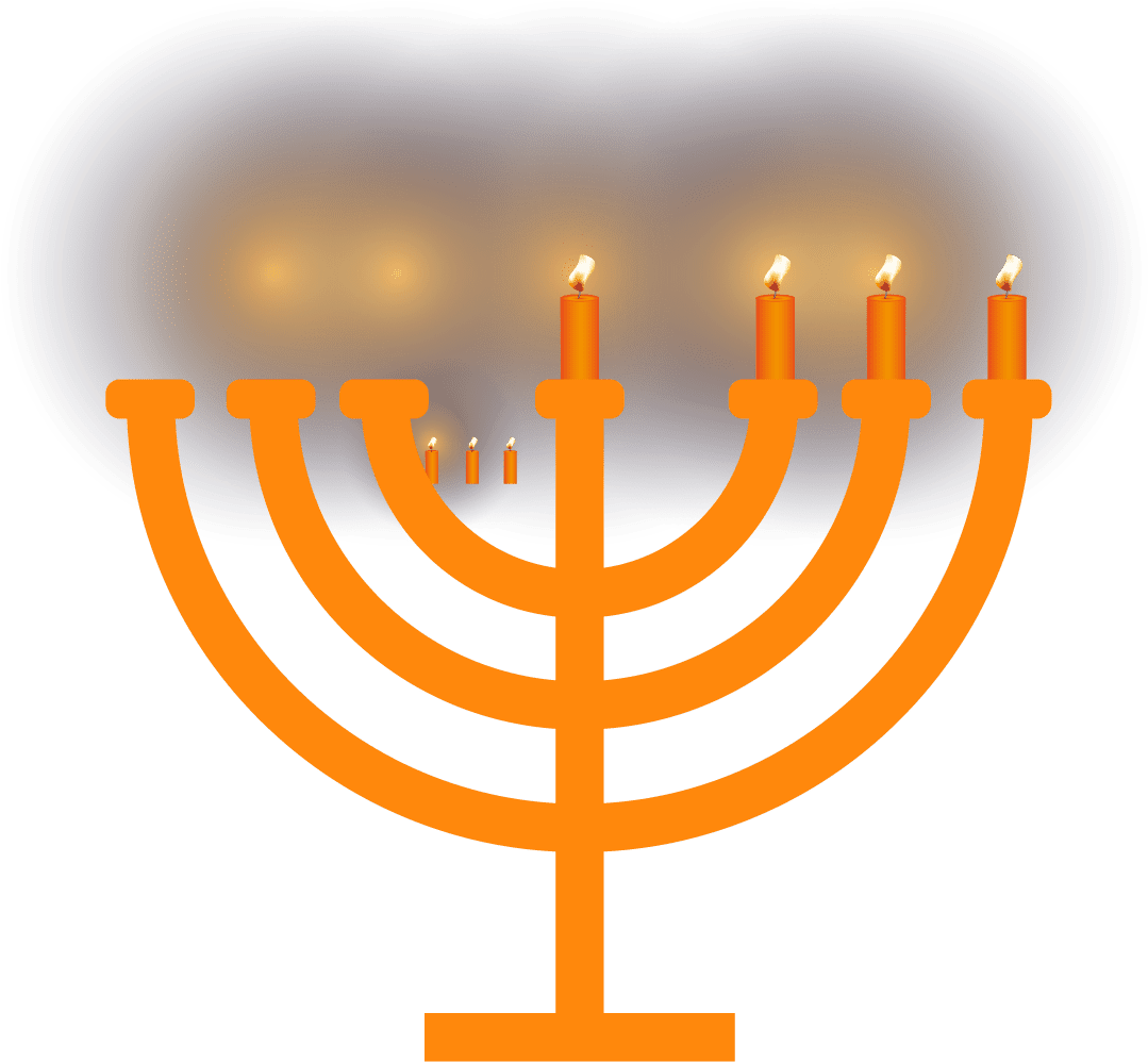 Menorah hanukkah candle clipart photo