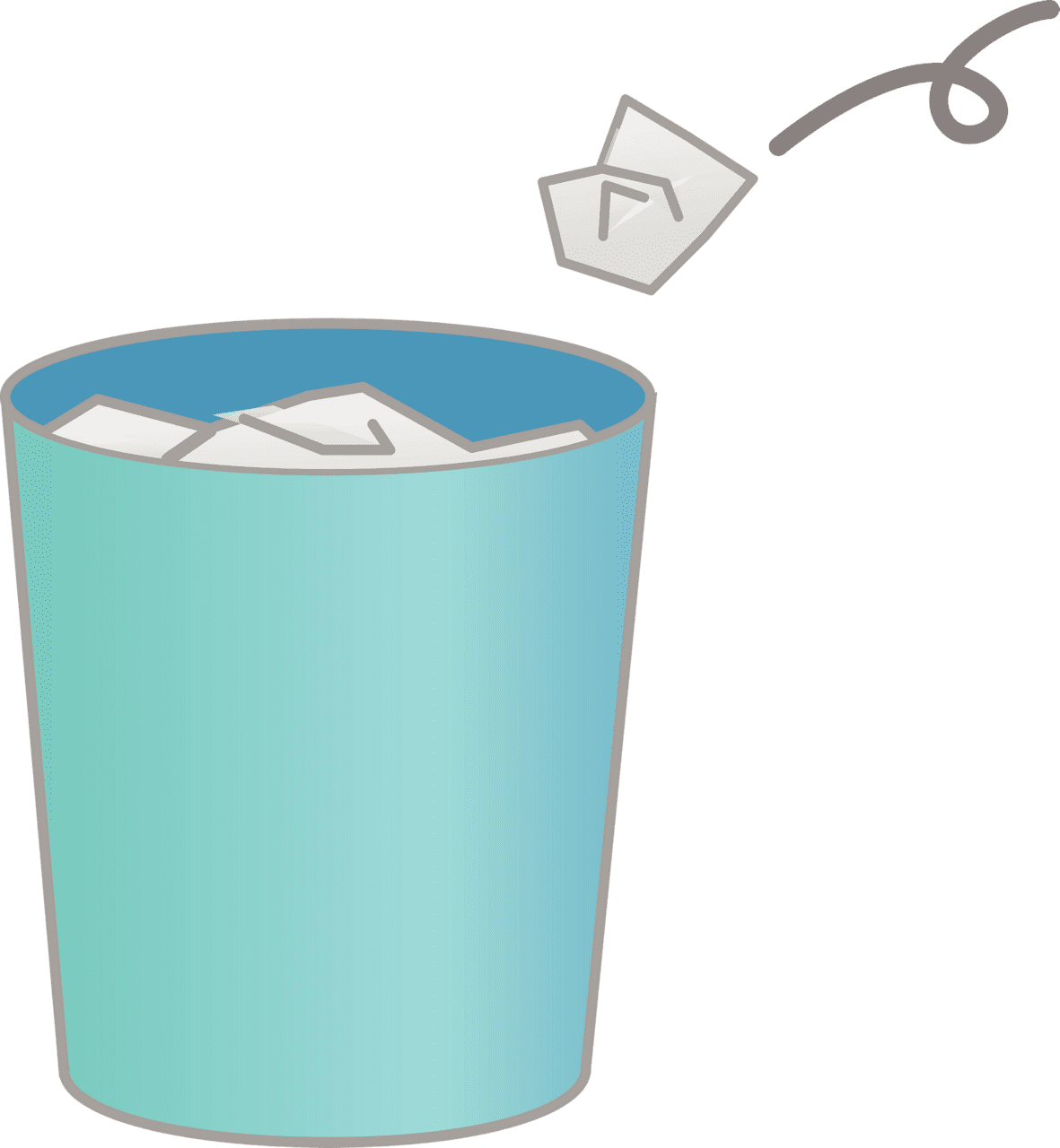 Trash waste container vector clipart images