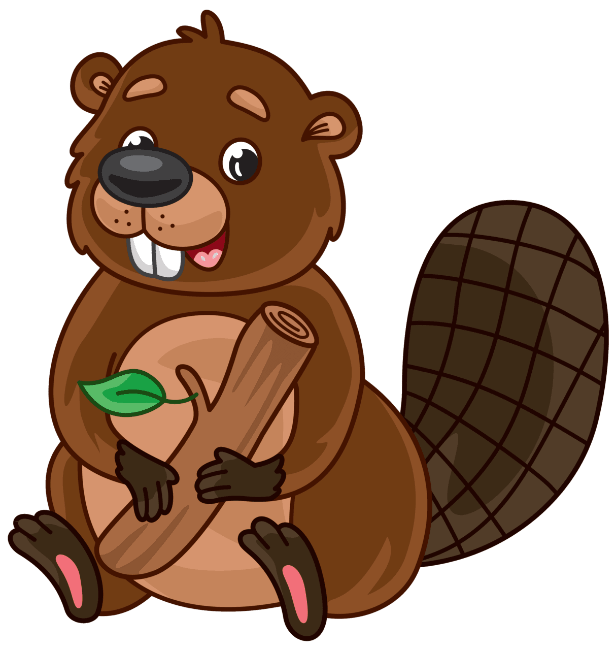 Beaver vector clipart images 3