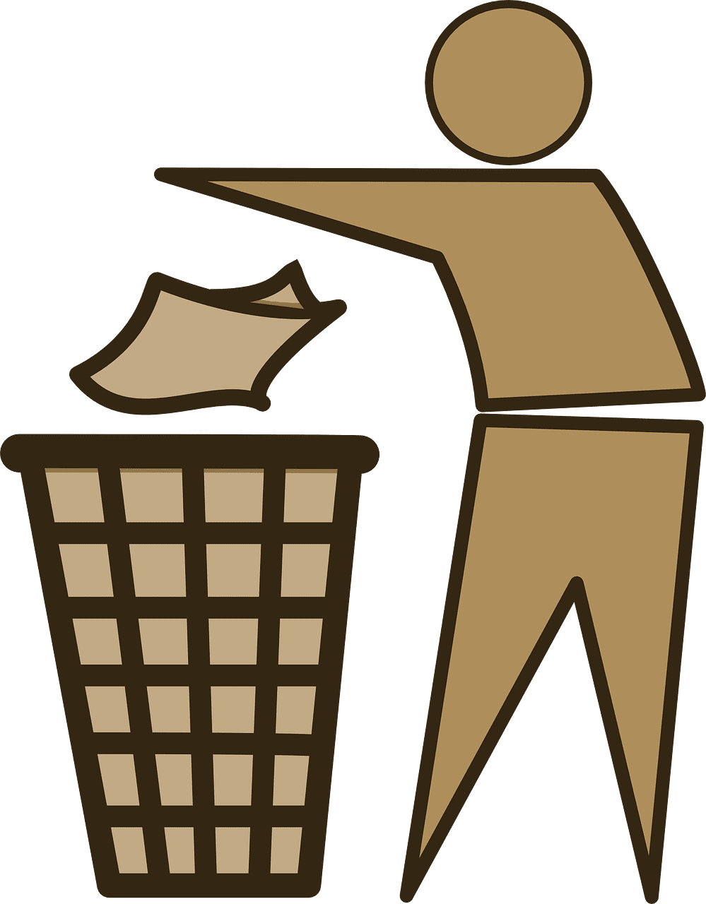 Garbage can gambar tong sampah animasi clipart picture