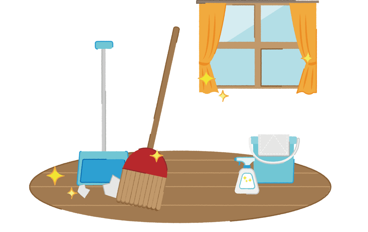 Clean up cleaning room vector clipart images