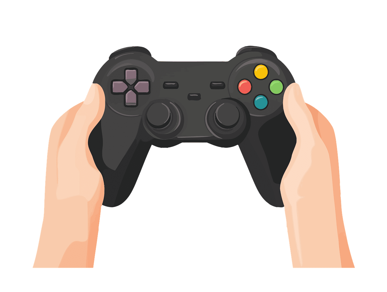 Video games modern gamepad controller electronic joystick image clipart