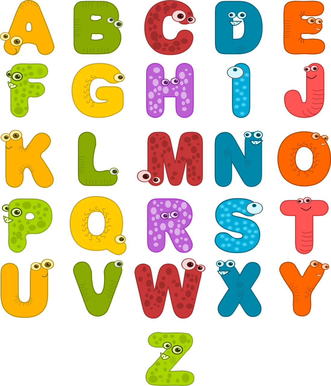 Abc animal alphabets clipart photo