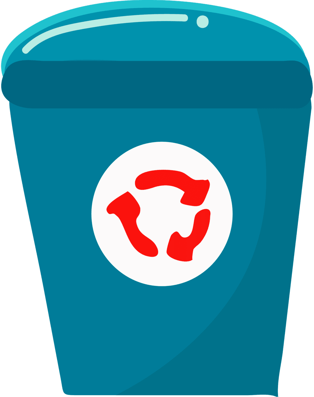 Garbage can vector clipart images