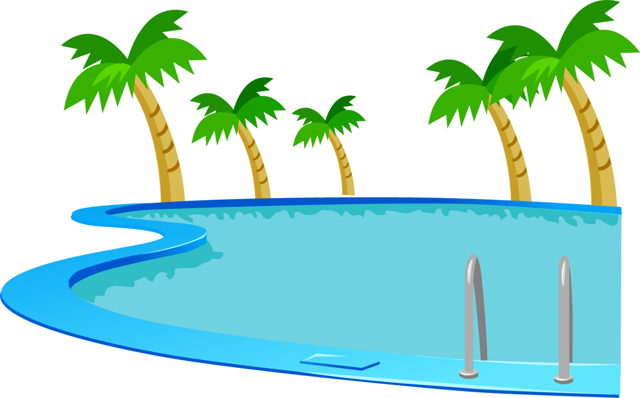 Mercial swimming pool high quality image clipart