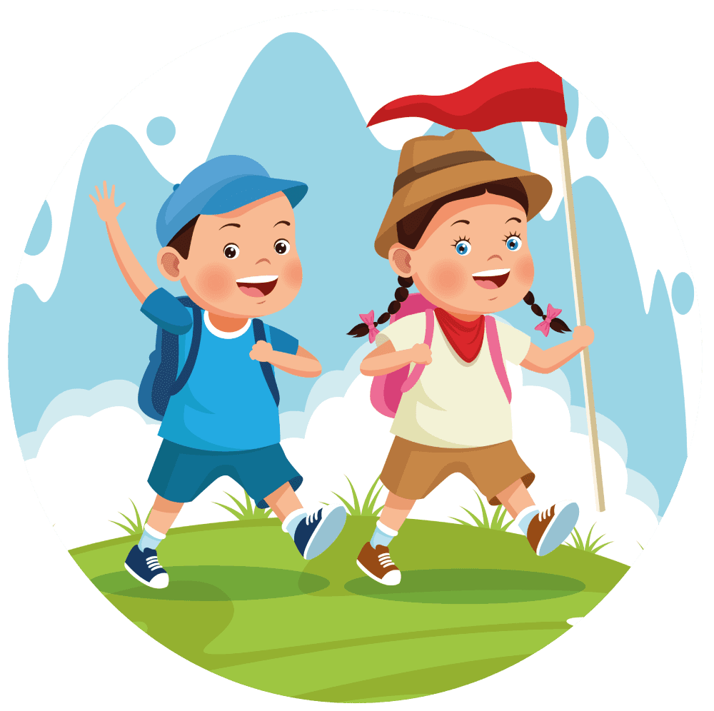 Field trip home little campers childcare clipart free