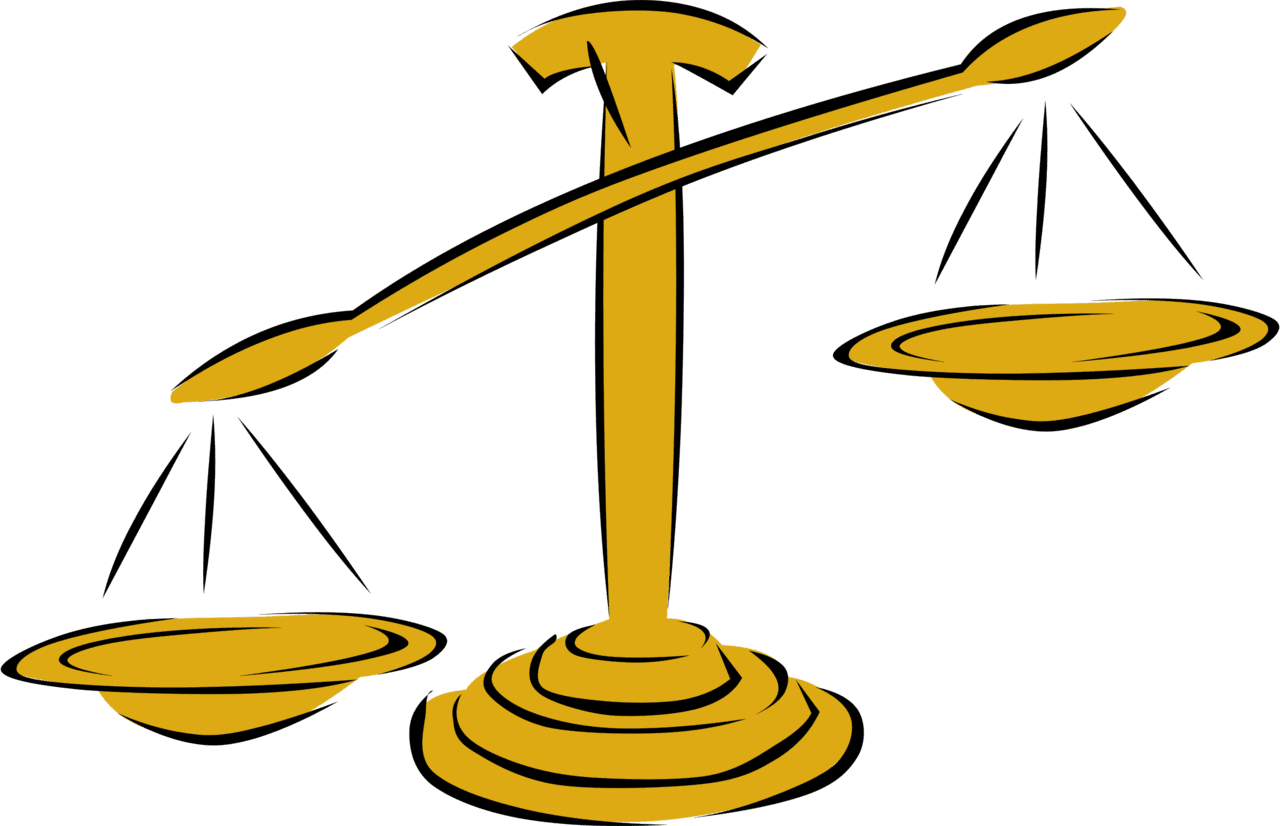 Balance scale clipart logo