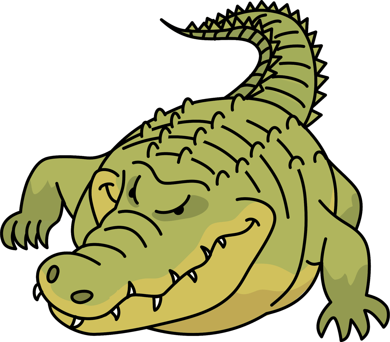 Crocodile or alli gator vector clipart images 2