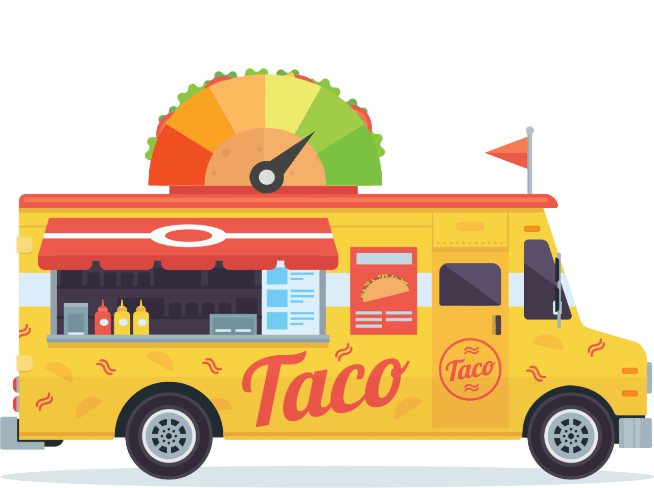 Food truck taco credit score net union clipart transparent