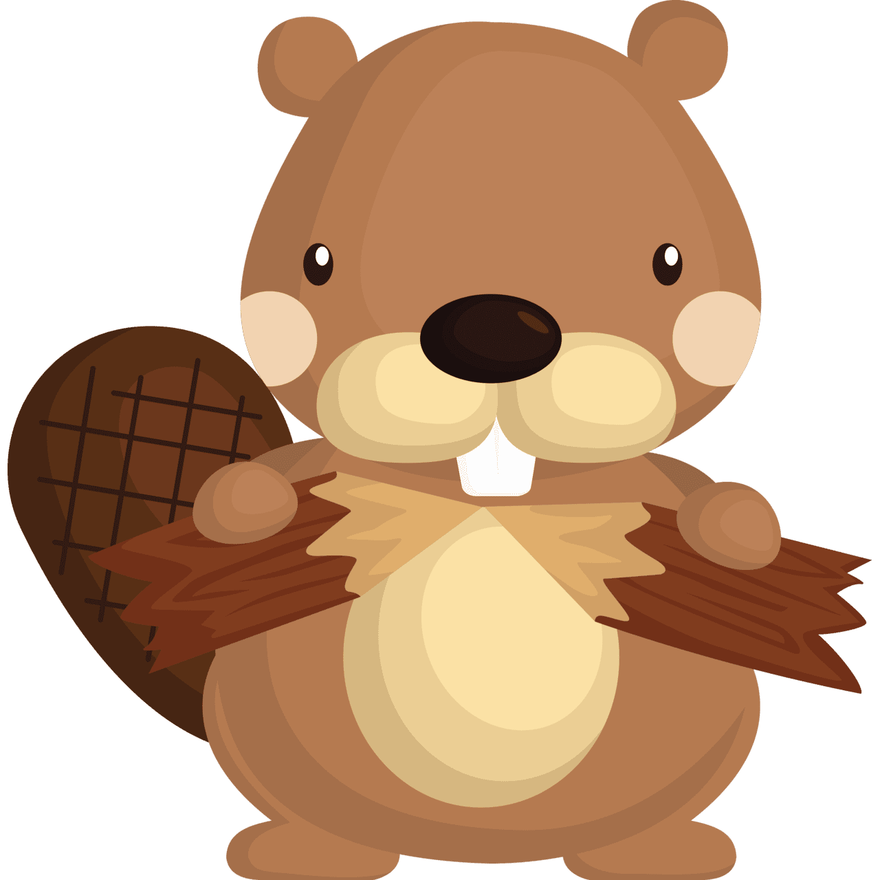 Beaver pin page clipart vector