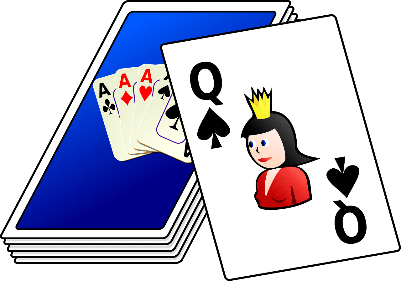 Deck of cards playing vector graphic clipart