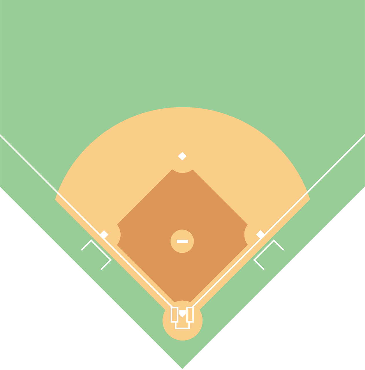 Baseball diamond ground vector clipart images