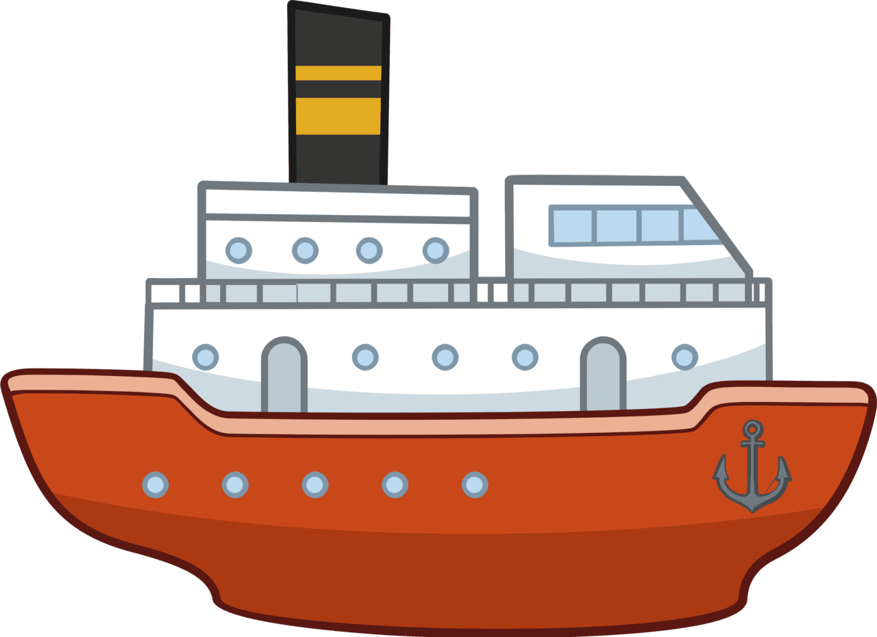 Cruise ship vector clipart images 4