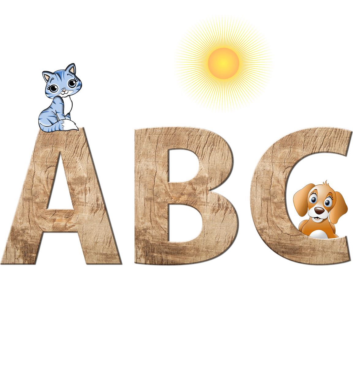 Animals pet abc image clipart